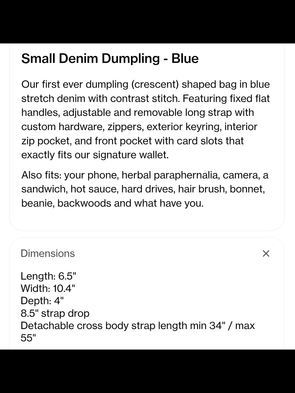 Telfar DUMPLING BAG - Picture 9 of 9